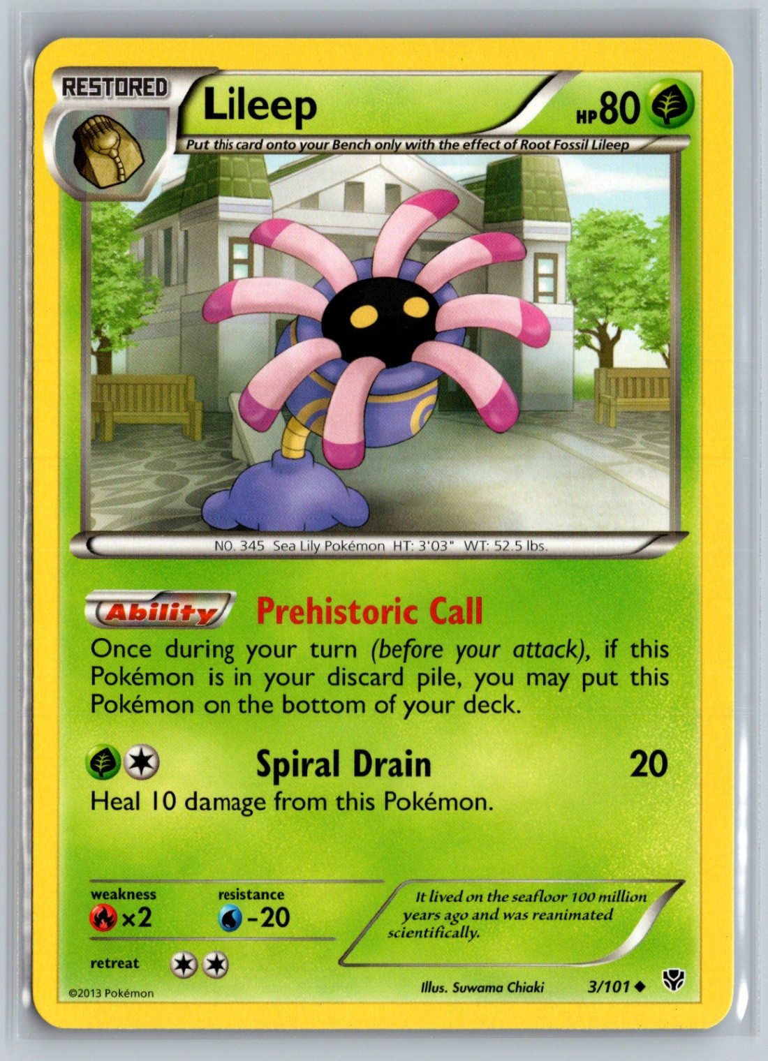 Lileep Uncommon Plasma Blast 3/101 NM