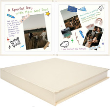 Vienrose Scrapbook Album, 12"x12" DIY Scrapbook Photo Album Linen Cover Kraft Pa