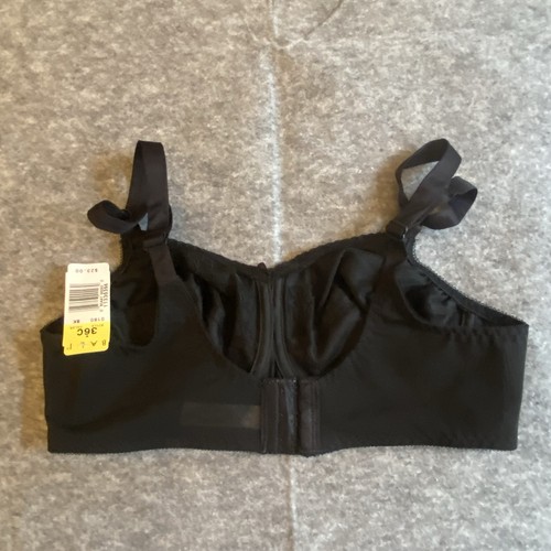 Bali BH 36C Comfort U Flower Bali Schwarz Midnight Bügel 0180 NEU Vintage - Bild 6 von 14