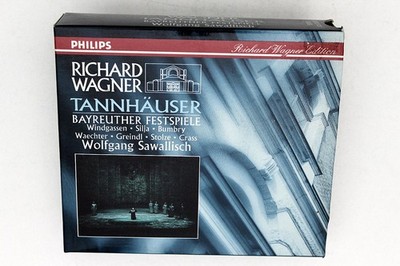 Wagner   Tannhäuser 3 CD set 1992 Digitally Remastered Philips Classics Opera