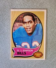 1970 TOPPS O.J. Simpson Rookie Card #90 Buffalo Bills Running Back. rookie card picture