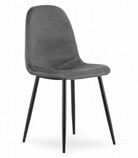 Fauteuil COMO - velours gris foncé x 1