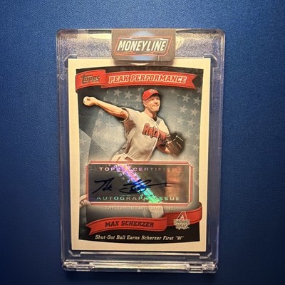 2010 Topps - Peak Performance Autographs Series 2 Max Scherzer #PPA-MSC (AU)