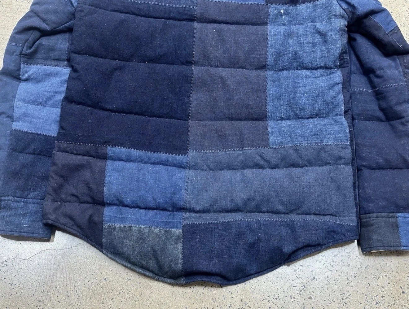Visvim FW15 ICT Kerchief Down JKT Kofu Made in Japan Indigo Dye Size 3/L Rare - product detail image 7