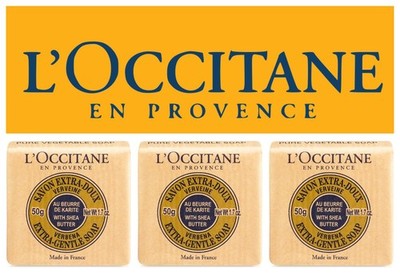 L Occitane Shea Eisenkraut extra sanfte Seife (3 x 50g) Papier verpackt - NEU