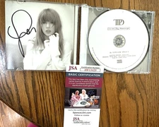 TAYLOR SWIFT SIGNED CD The Tortured Poets Department with COA