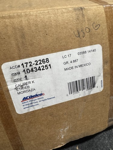 2002-07 Buick Rendezvous Aztek Front Passenger Side Brake Caliper ACDELCO OEM - Picture 5 of 5
