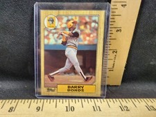 1987 Topps - Barry Bonds #320 Rookie Card RC Pittsburgh Pirates High Grade Error. rookie card picture