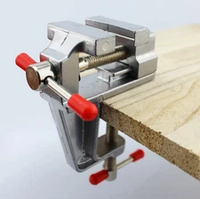 1pcs Mini Bench Vise Aluminum Clamp 3.5" Jewelers Hobby Flat Pliers Tool - NEW