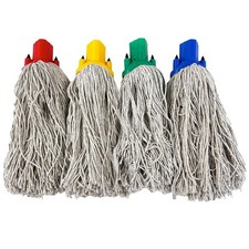 Plastic Socket Cotton Yarn Mop Head Replacement Spare Floor Cleaning Colours
