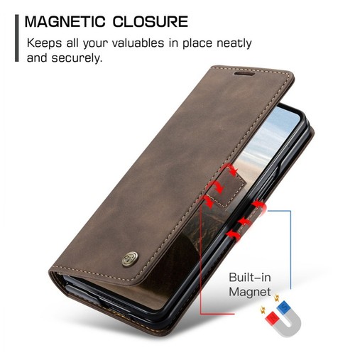 For Samsung Galaxy Z Fold 7 6 5 Retro Leather Magnetic Wallet Case Stand Cover - Picture 48 of 54