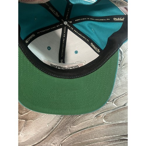 San Antonio Spurs Mitchell & Ness Hardwood Classics Snapback Hat Cap Blue -New - Picture 9 of 14