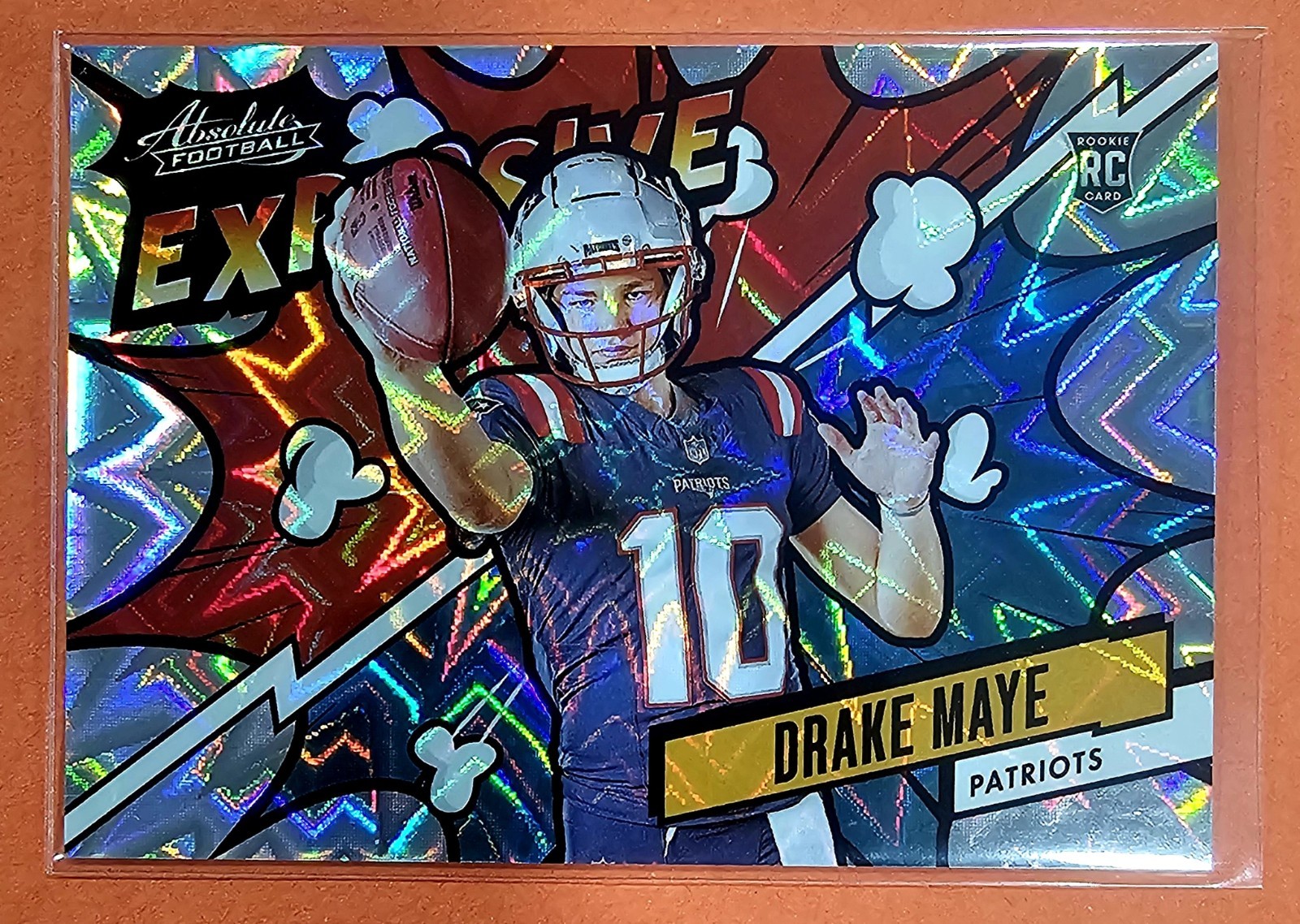 2024 Absolute ~ DRAKE MAYE 💥 EXPLOSIVE 💥 ROOKIE Case Hit SSP ~ PATRIOTS SBLX💥