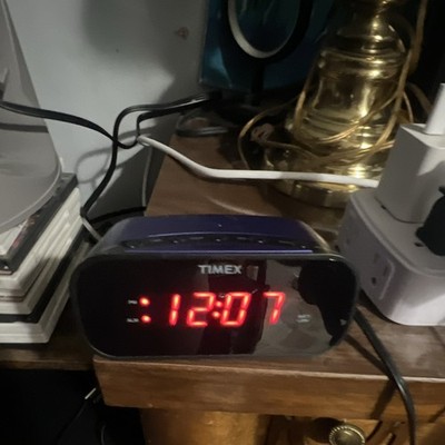 Timex T121 Alarm Clock, Unique Purple, EXTRA Clean, Tested Works Perfectly