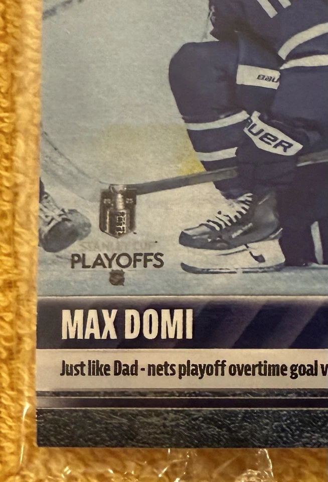 2024-25 NHL TOPPS NOW® Sticker #166 🏒 Max Domi 🏒 Maple Leafs BLUE 🧊 ICE 01/10 - Image 4 of 4