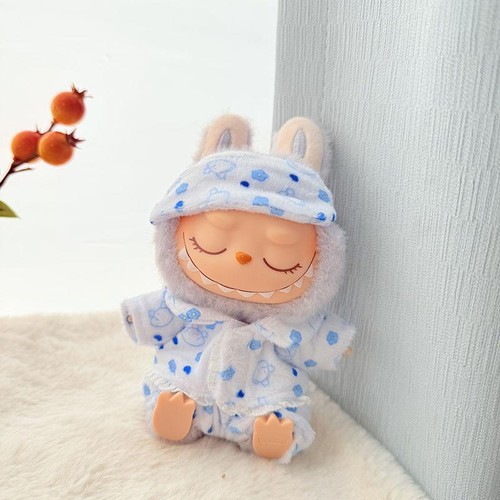 Compatible with Labubu – 17cm Idol Doll Pajamas Set, Kpop EXO Outfit & Eye Mask - Picture 23 of 27