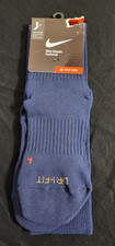 New Mens SZ L Nike Dri Fit Classic Cushioned Over The Calf Soccer Sock Navy Blue