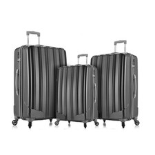 Barcelona Polycarbonate/Abs Luggage Set With Travel Set  Luggage Cover
