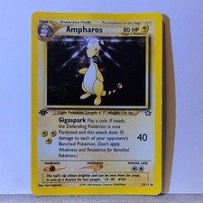 Pokémon TCG Ampharos Neo Genesis Holo Karte 1/111 1. Edition Rare Near Mint NM