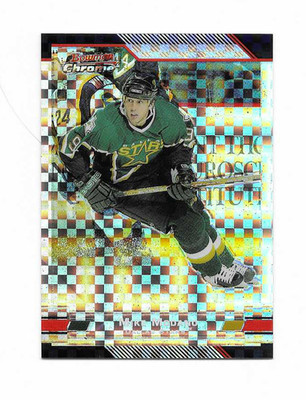 2003-04 BOWMAN CHROME MIKE MODANO XFRACTOR PARALLEL CARD # 99 (03-04) # /150