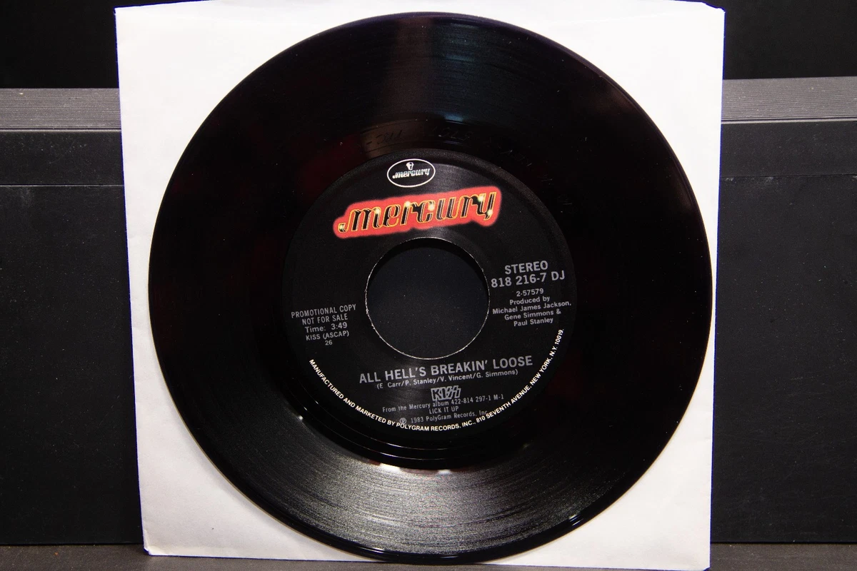 【PROMO】KISS Reason To Live 白ラベル 7\" Mint Kiss – Reason To Live – Vinyl (49, 7