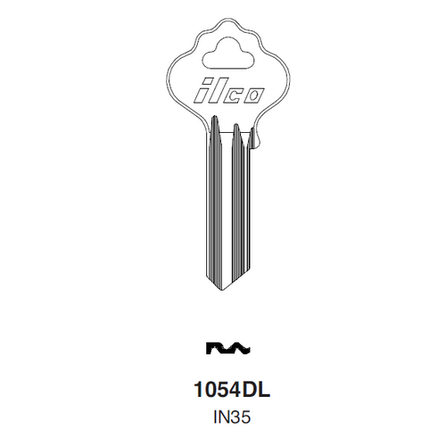 Ilco Garage Door Key Blanks Blank Keys 1054DL IN35 - Picture 1 of 1