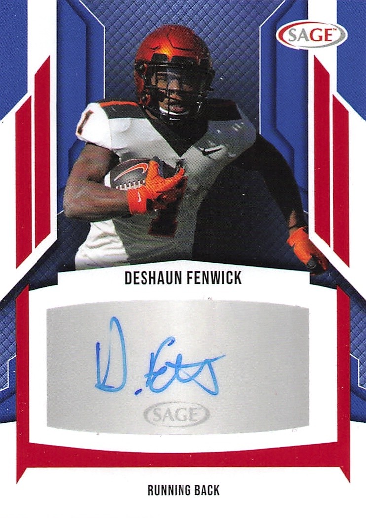 2024 SAGE HIT #A-DF2 Deshaun Fenwick Autographs Red (High Series)
