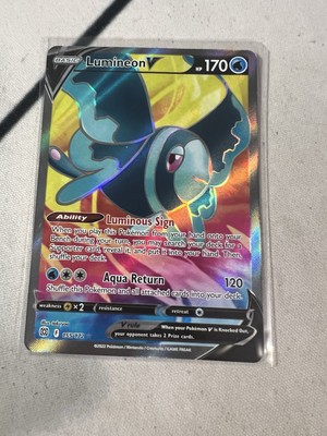 lumineon v pokemon card price 2023 Sword And Shield Crown Zenith GG39 Full Art/Lumineon variation to centering Lumineon V #156 Prices |