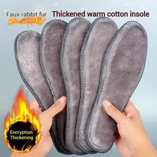 4 x Pairs Thermal Fleece Insoles Winter Warm Thick Boots Shoe Soft Pads/ I0Q3