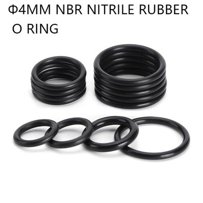Nitrile Rubber O Ring Seals Oil Resistant Seals O.D:12mm-450mm Φ4mm NBR