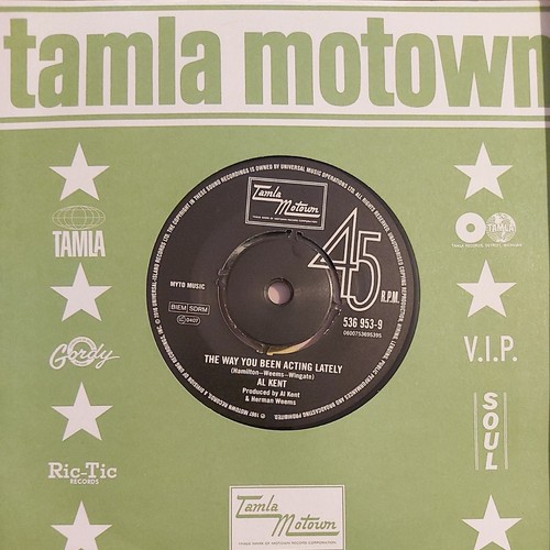 AL KENT The way you been acting lately 536 953-9 MINT 45 N.Soul Motown MINT - Imagen 1 de 2