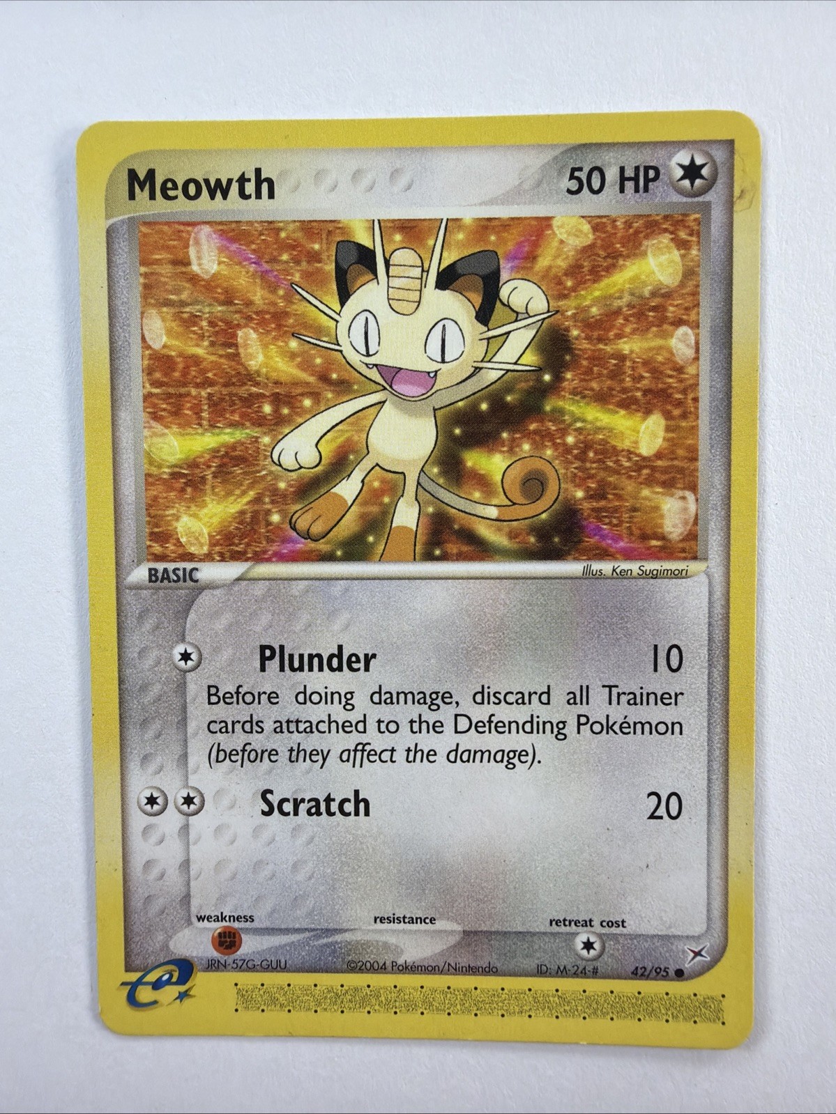 Meowth 42/95 NM Team Magma vs Team Aqua EX Common Vintage Pokemon