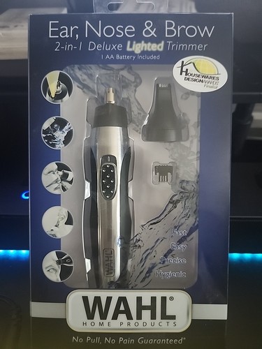Wahl Ohr Nase Brauen 2 in 1 Deluxe beleuchteter Nass-/Trocken Trimmer Neu im Karton