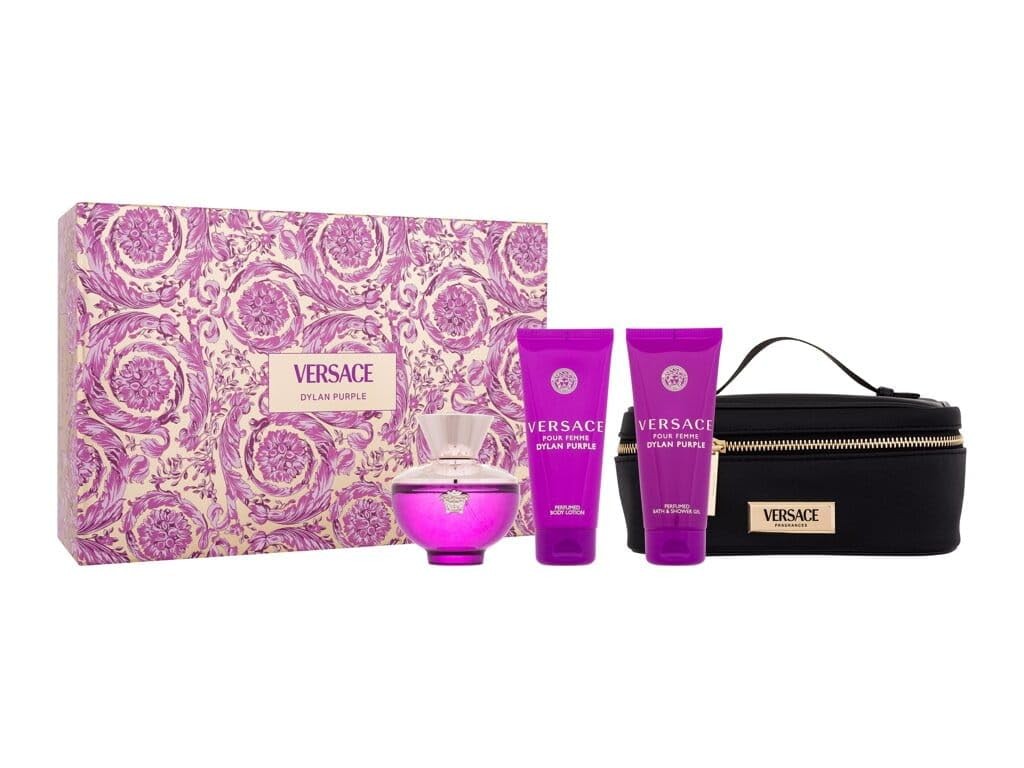 Versace Dylan Purple 4pc Set for Women, (3.0 Oz Eau De Parfum