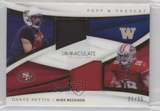 2018 Panini Immaculate Past & Present Jerseys /25 Dante Pettis #PA-32 Rookie RC