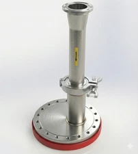 Huntington MDC Varian Conflat "Project VECTOR" Differential Pumping Flight Tube