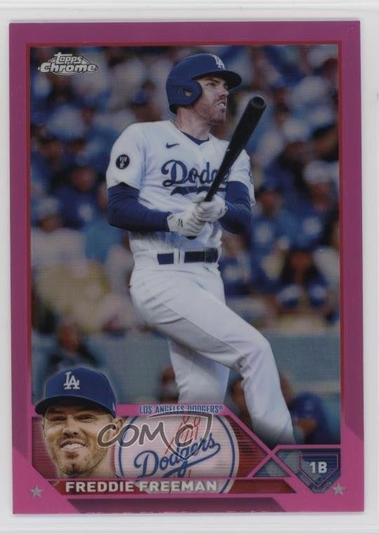 2023 Topps Chrome Pink Refractor Freddie Freeman #5 1j9a