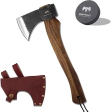 Hand-Forged Wood Handle Hatchet: Versatile Carving, Camping