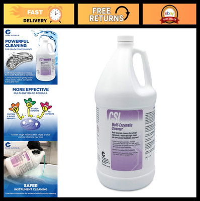 Multi Enzymatic Cleaner - Hospital Grade Medical Instrument Presoak, 1 Gallon