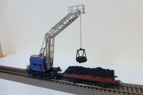 MÄRKLIN HO 3- achsig. Kohlenladekran " Krupp Ardelt " - Bild 3 von 7
