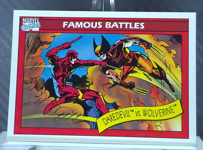 1990 Marvel Impel FAMOUS BATTLES DAREDEVIL VS WOLVERINE #109