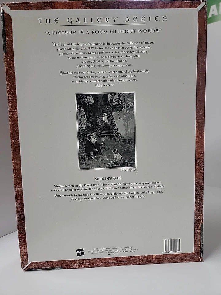 NOS Merlin's Oak Jigsaw Puzzle by Milton Bradley Gallery Hermon Adams Wizard - Image 3 of 4