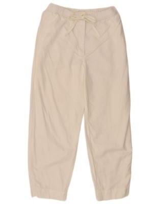 Cos Damen Straight Chino Hose Medium Weiß Baumwolle DB10