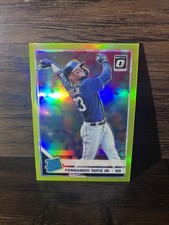 2019 Panini Optic. Fernando Tatis Jr. Rated Rookie Lime Green Prizm + Topps base