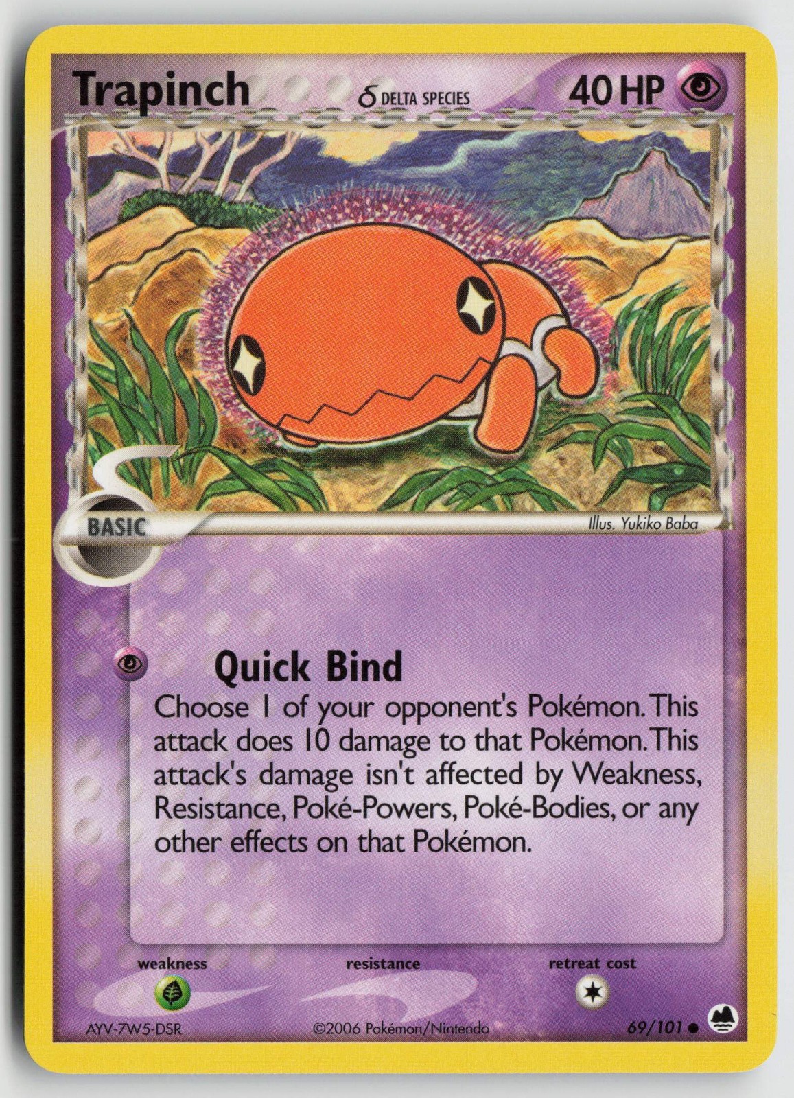 Trapinch - (Delta Species) Common Dragon Frontiers 69/101 LP