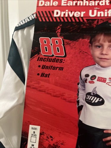 Kids Unisex Dale Earnhardt Jr #88 Driver Uniform Costume 2 Piece Multicolor - Picture 4 of 15