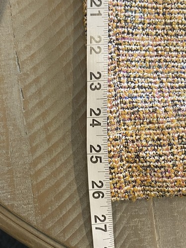 Maeve By Anthropologie The Colette Tweed Crop Wide-Leg Pants Pinkish Sz 32 - Picture 13 of 14