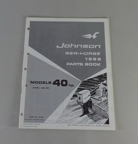 Catalogo Parti Johnson Evinrude Fuoribordo / Outboards Modelli V-4 Di 9