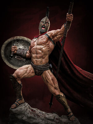 Spartan Warrior Full Resin Figures Model Kit 1/24 Scale 75mm Unpainted Toys