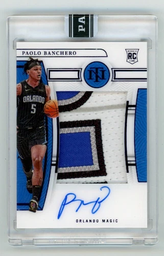2022 National Treasures Paolo Banchero Purple Rookie Patch Auto Black Box 1/1